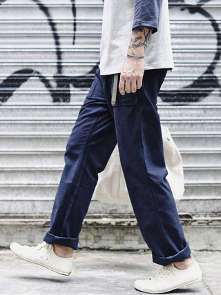 Męskie spodnie codzienne o prostym kroju, inspirowane spodniami polowymi OG-107