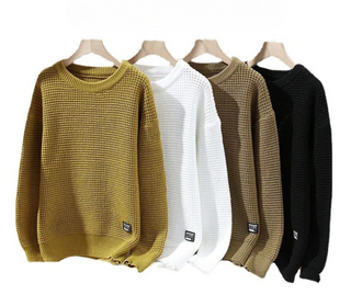 Roman | Sweter z dzianiny o strukturze plastra miodu w wersji premium