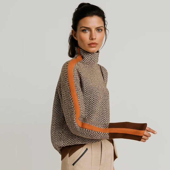 Martina™ | Sweter z wysokim kołnierzem