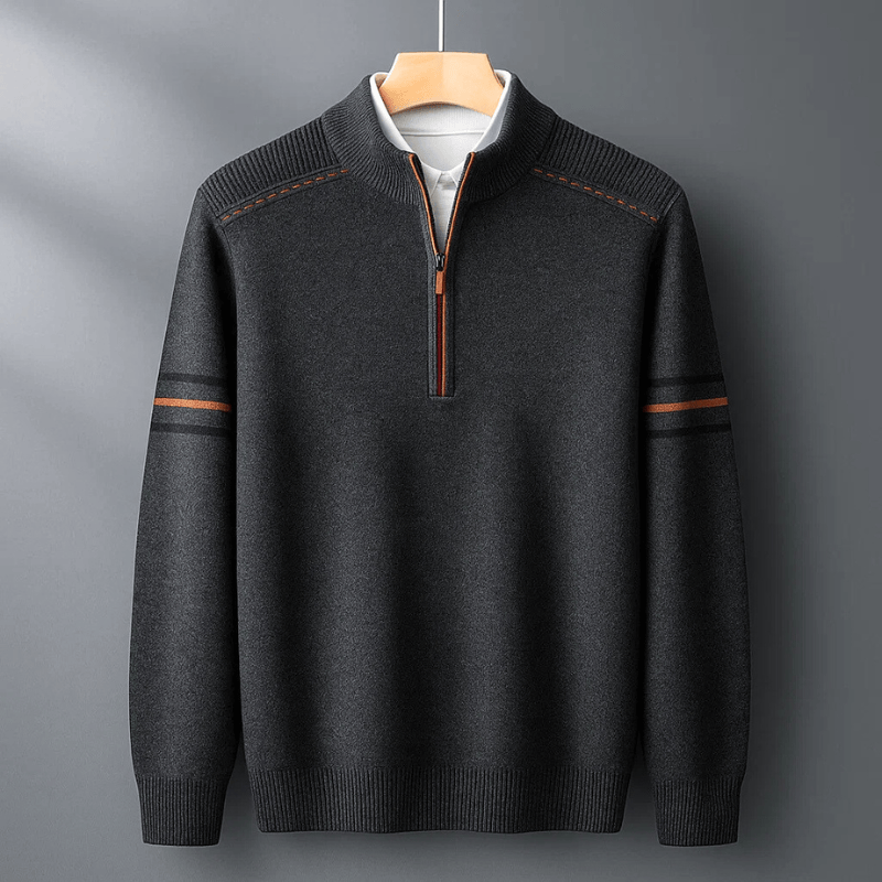 Elijah | Nowoczesny sweter z półsuwakiem