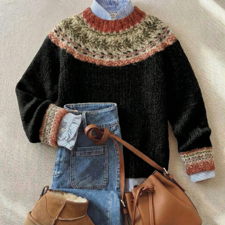 Eleanor | Sweter z dzianiny w stylu skandynawskim