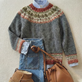 Eleanor | Sweter z dzianiny w stylu skandynawskim