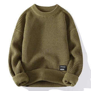 Roman | Sweter z dzianiny o strukturze plastra miodu w wersji premium