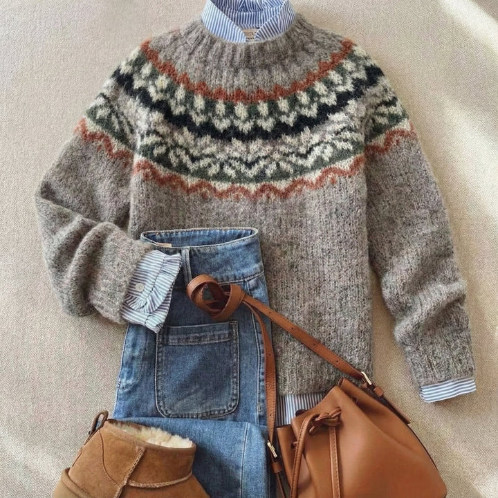 Eleanor | Sweter z dzianiny w stylu skandynawskim