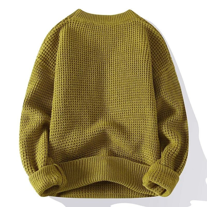 Roman | Sweter z dzianiny o strukturze plastra miodu w wersji premium