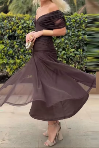 Louise | Elegancka sukienka wieczorowa z dekoltem w serek