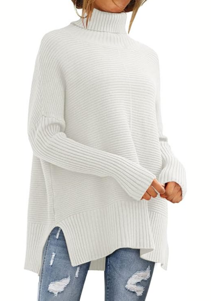 Megan | Elegancki sweter z golfem o luźnym kroju