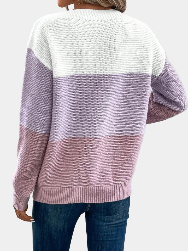 Cyraline | Stylowy sweter z dzianiny w stylu ombre