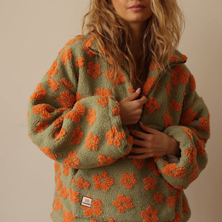 Daisy™ | Przytulny sweter z polaru w kwiatowy wzór