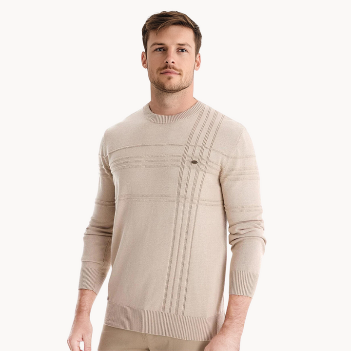 Richard | Stylowy męski sweter w kratę