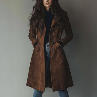Valerie | Długi płaszcz w stylu vintage