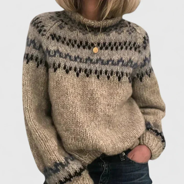 Freya | Ponadczasowy sweter z dzianiny w stylu skandynawskim