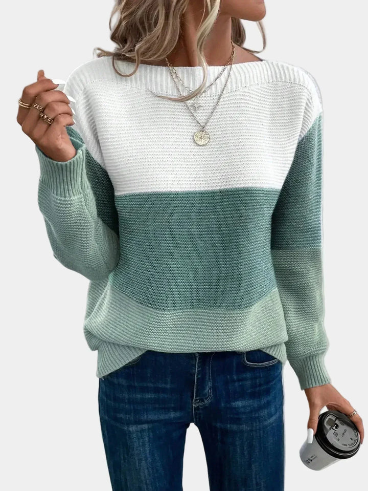 Cyraline | Stylowy sweter z dzianiny w stylu ombre