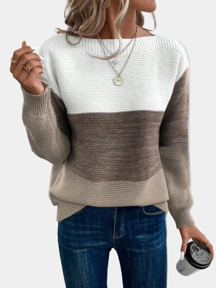 Cyraline | Stylowy sweter z dzianiny w stylu ombre