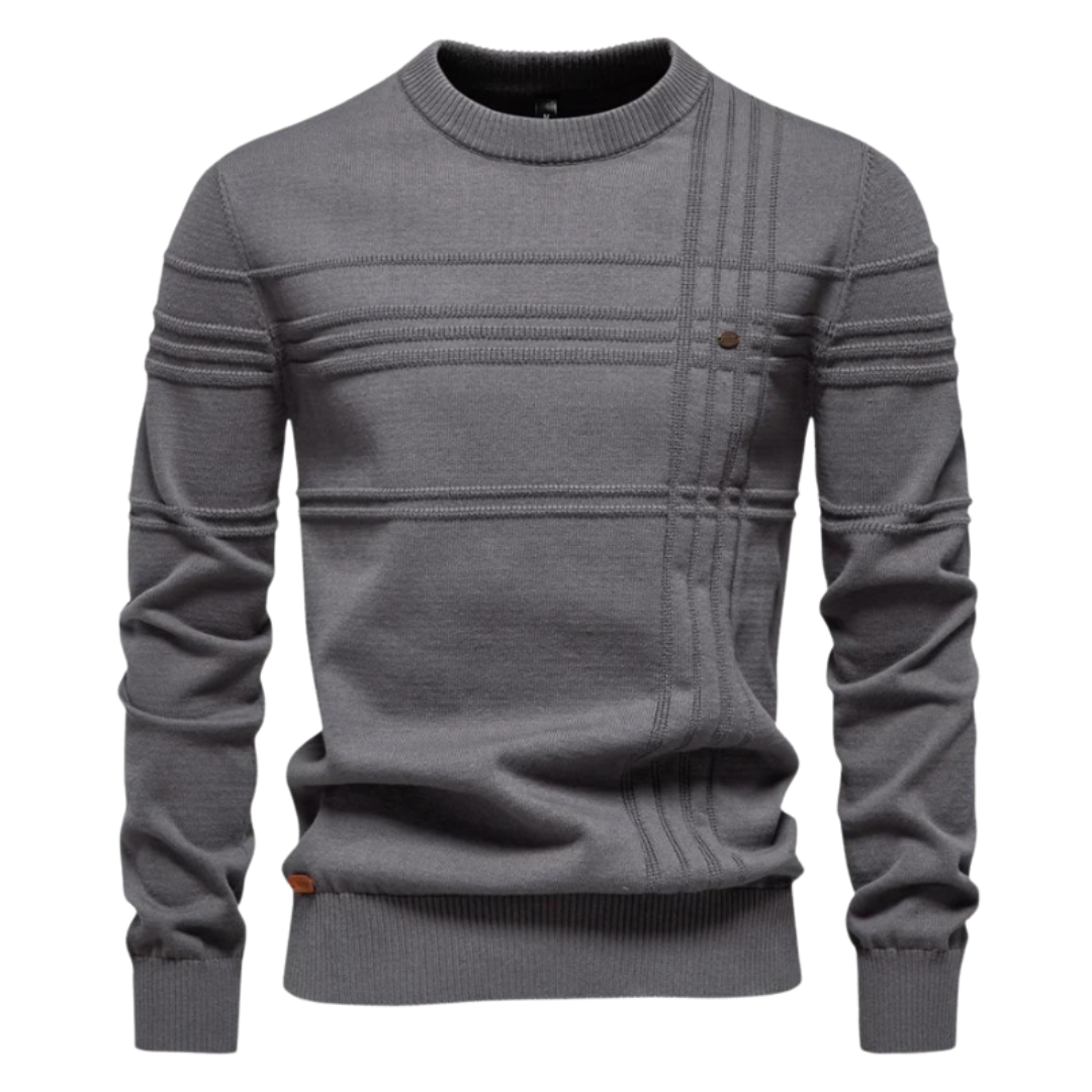 Richard | Stylowy męski sweter w kratę