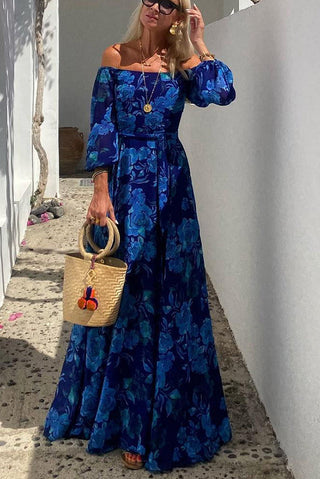 Claire | Elegancka letnia sukienka z odkrytymi ramionami