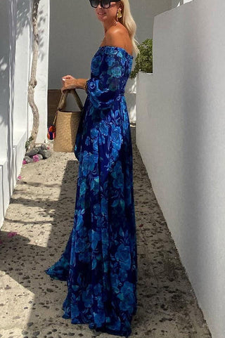 Claire | Elegancka letnia sukienka z odkrytymi ramionami
