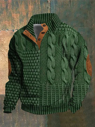 Georges™ | Sweter z nadrukiem w stylu vintage
