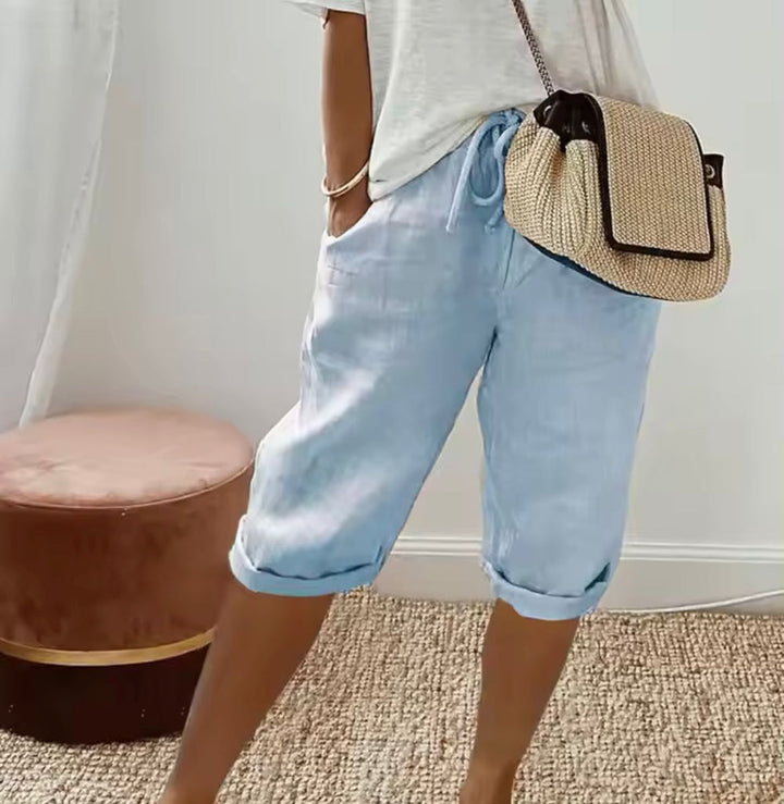Janet | Szorty z lnu