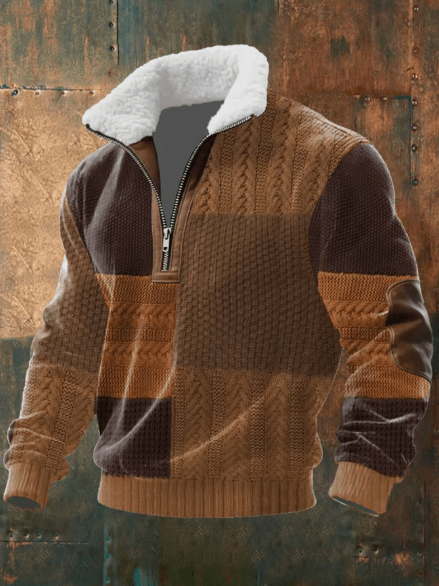 Marcus | Stylowy męski sweter z polarowym kołnierzem