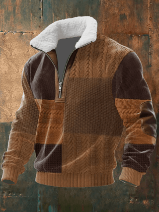 Marcus | Stylowy męski sweter z polarowym kołnierzem