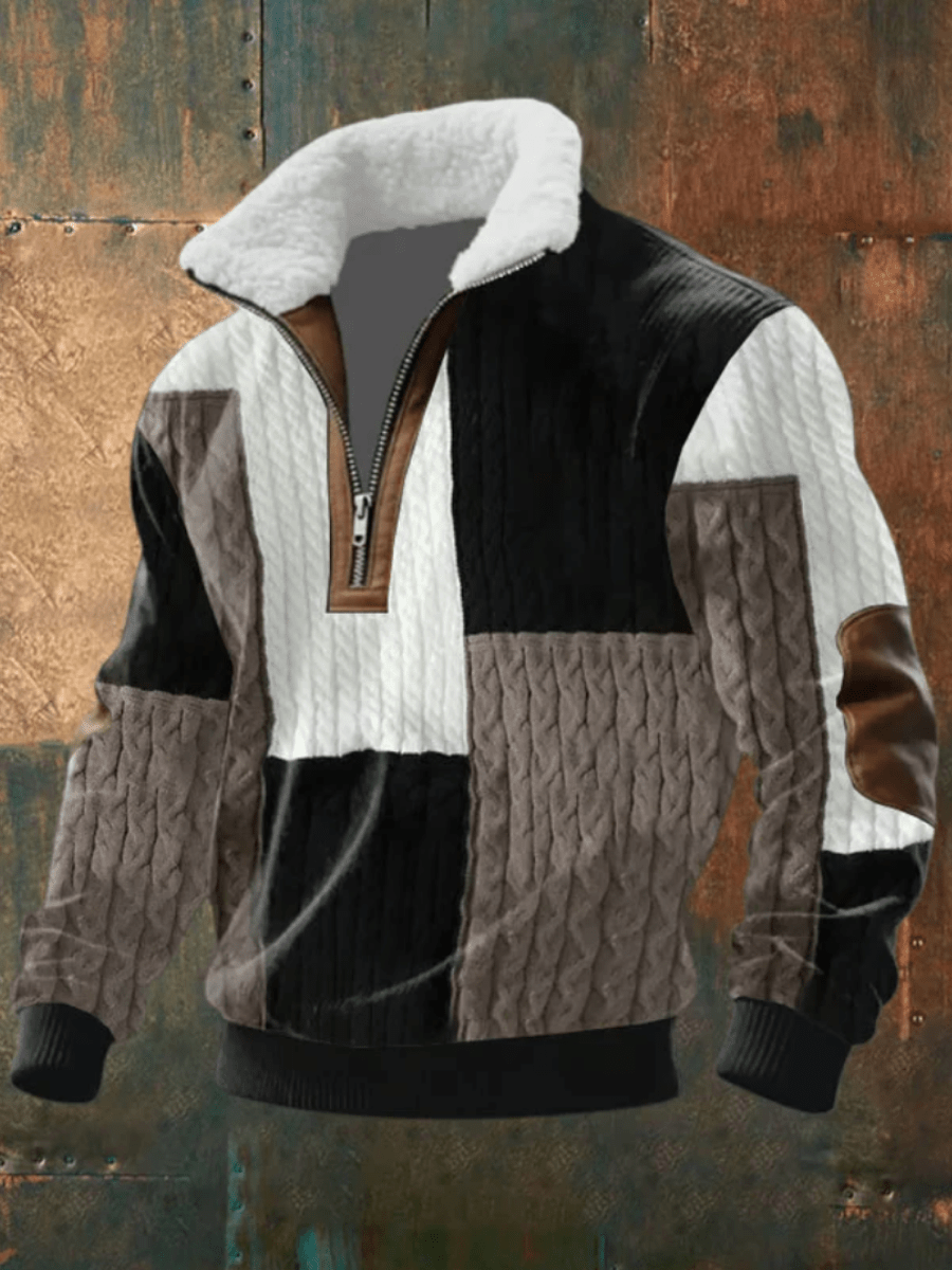 Marcus | Stylowy męski sweter z polarowym kołnierzem