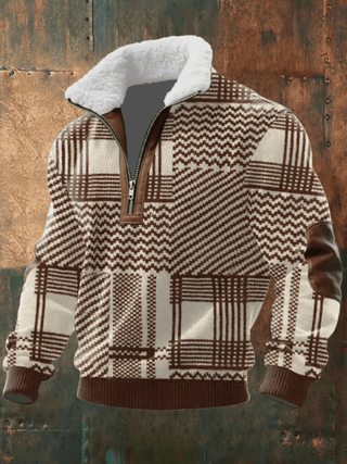 Marcus | Stylowy męski sweter z polarowym kołnierzem
