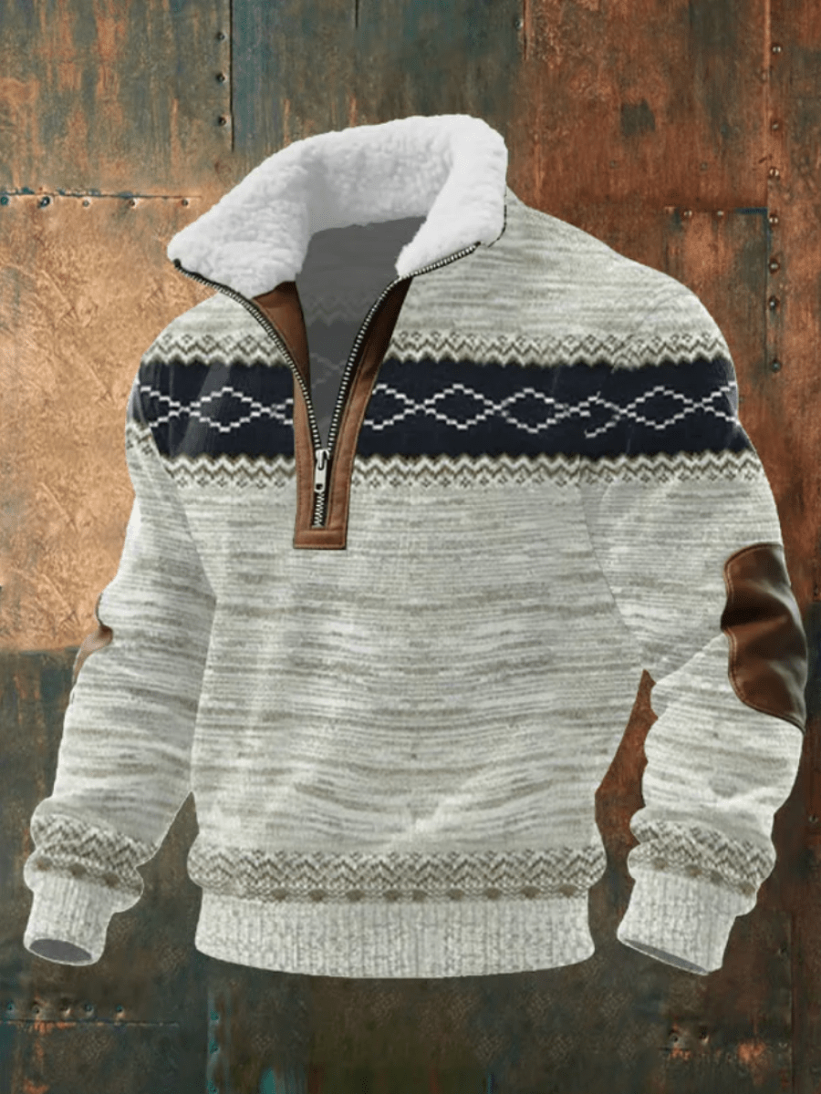 Marcus | Stylowy męski sweter z polarowym kołnierzem