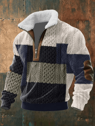 Marcus | Stylowy męski sweter z polarowym kołnierzem