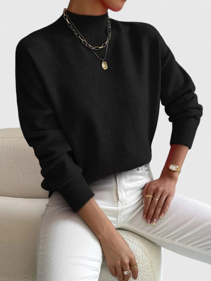 Marchelina | Elegancki sweter z golfem