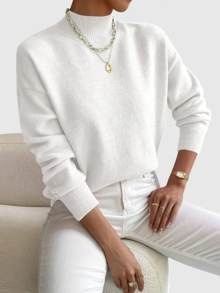 Marchelina | Elegancki sweter z golfem